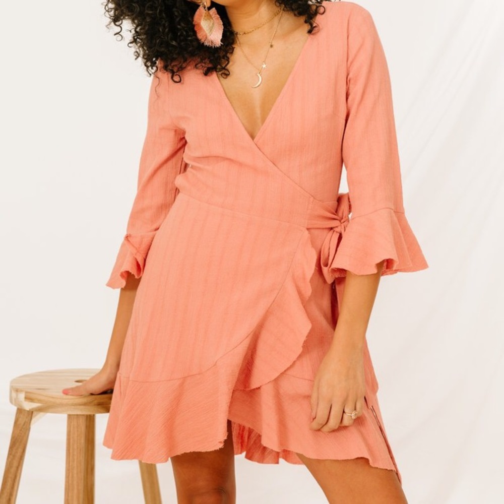 Forgotten Garden Salmon Dress